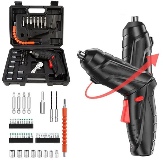 3.6V Power Tools Set - Household Maintenance Repair Kit with 1800mAh Lithium Battery Mini Electric Drill Cordless Screwdriver