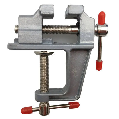 35MM Aluminium Alloy Table Bench Clamp Vise | Multi-functional Screw Vise for DIY Craft Mold Repair | Fixed Bench Tool