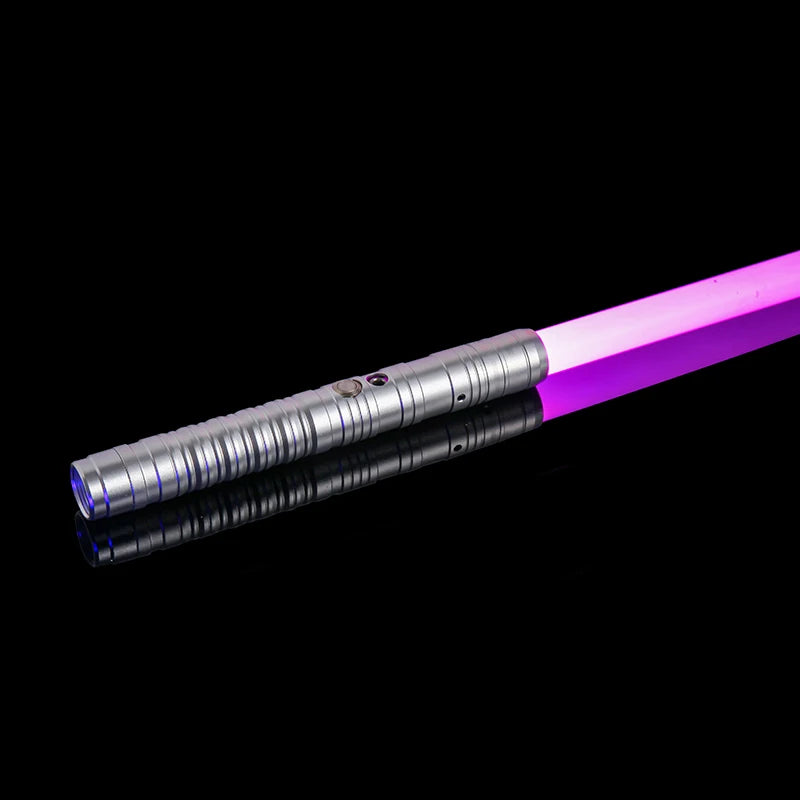 RGB Metal Lightsaber Toy - Laser Sword with Light and Sound Effects, Durable Kpop Lightstick for Play and Display