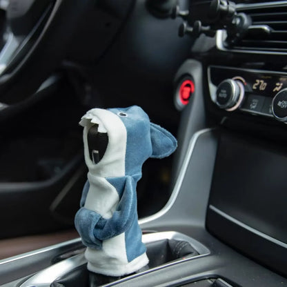 Fashion Hoodie Car Gear Shift Knob Cover - Cute Cartoon Design - Decorative Gear Lever Accessory for Auto Interior