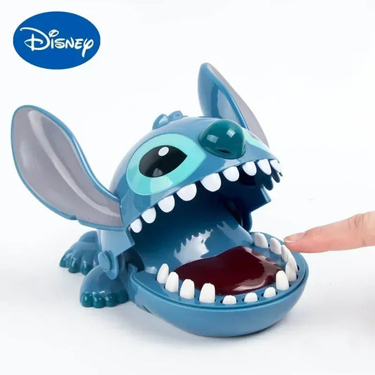 Disney Stitch Bite Finger Figures - Anime Dentist Push Teeth Game, Funny Toy Model for Kids, Baby Birthday Gift