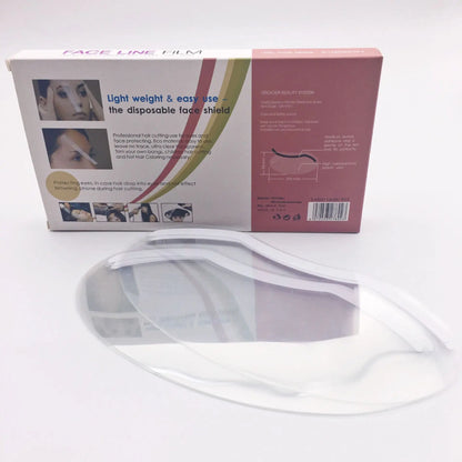 Disposable Makeup Shower Face Shields: 100 PCS Visors for Barbershop & Salon Supplies | Hairdressing Tools