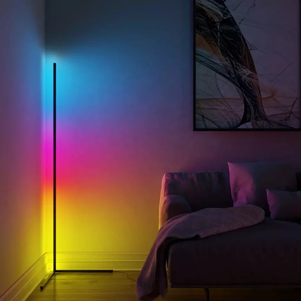 Smart RGB Dream Color Floor Lamp: Music Sync Mood Light with 16 Million Color Options - APP and Remote Control