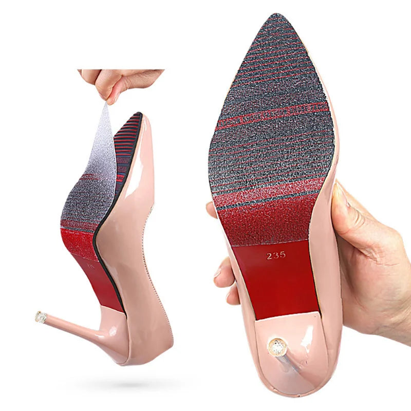 10*50CM Self-Adhesive Shoes Sole Protector Sticker - Ground Grip for Designer High Heels - Protective Bottoms for Outsoles & Insoles