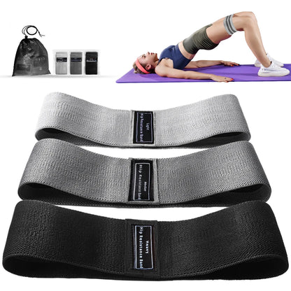 Fabric Resistance Hip Booty Bands – Elastic Glute and Thigh Workout Bands for Squats, Yoga, and Fitness