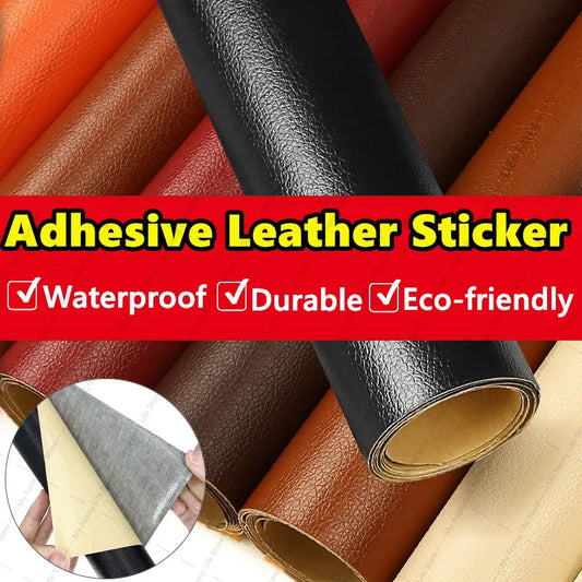 Self-Adhesive Leather Repair Patch - Sofa, Furniture, Chair, Seat, Bag, Shoe, Bed Fix - PU Artificial Leather Sticker - Easy Mend Solution