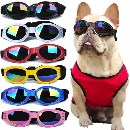 Foldable Pet Sunglasses in 6 Colors - UV Protective Goggles for Dogs and Cats, Fashion Accessories and Photo Props