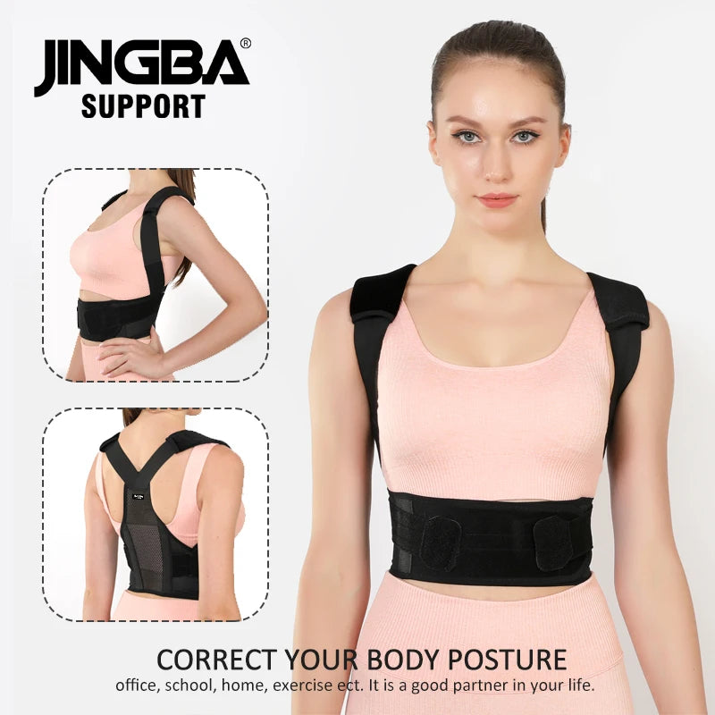 Fully Adjustable Upper Spine Support: Back Brace Posture Corrector for Men and Women