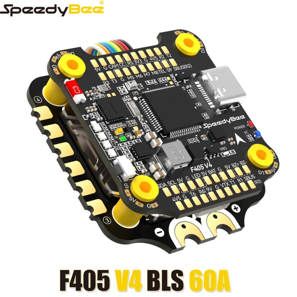 SpeedyBee F405 V4 BLS 60A 30x30 FC&ESC Stack - High Performance Drone Flight Controller and ESC Combo