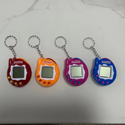 Transparent Electronic Tamagotchi Pet - 168 Pets in One, Virtual Cyber Digital Toy, Nostalgic Pixel Fun Play