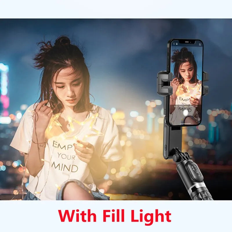 Elevate Your Photography with the 360 Rotation Gimbal Stabilizer Selfie Stick Tripod for iPhone and Smartphone Live Photography