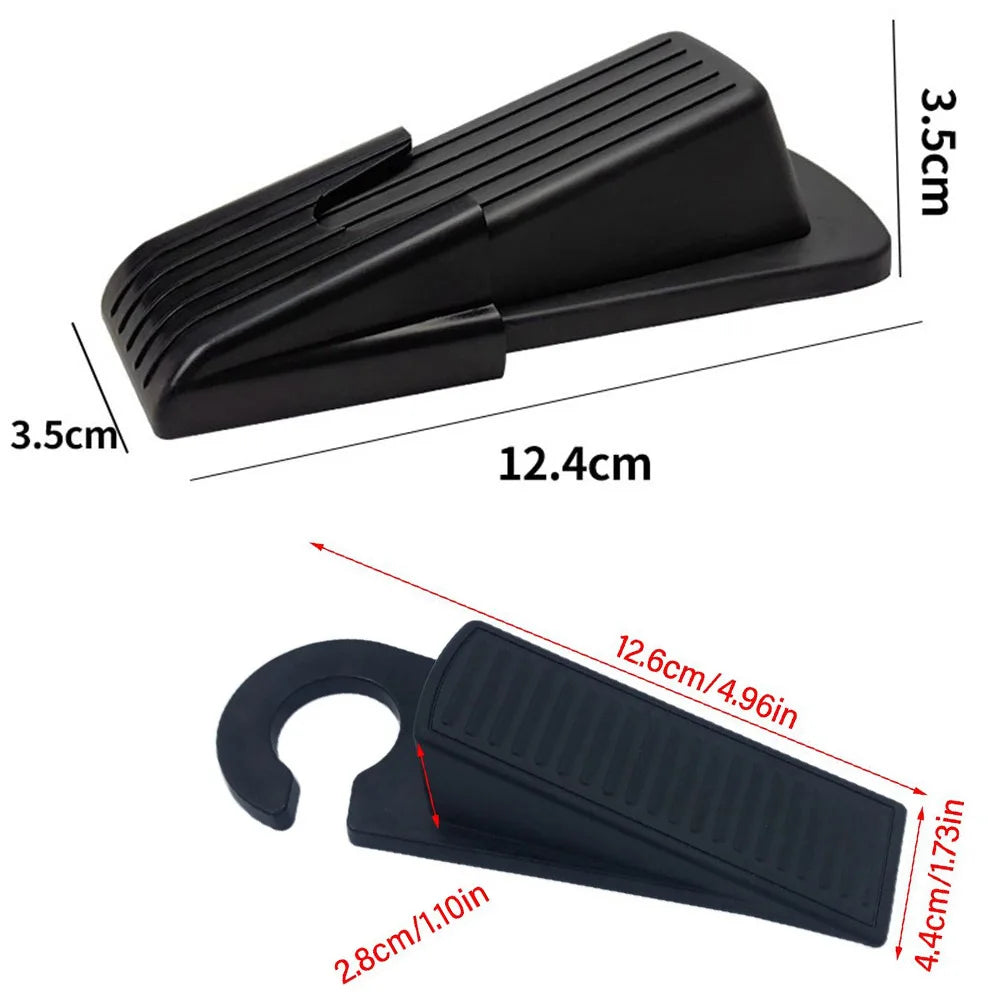 Silicone Door Stopper – Self-Adhesive Strong Suction Wall Protector – Hidden, Mute Anti-Collision Floor Holder ( 12.4 x 12.4 x 3.5 cm )