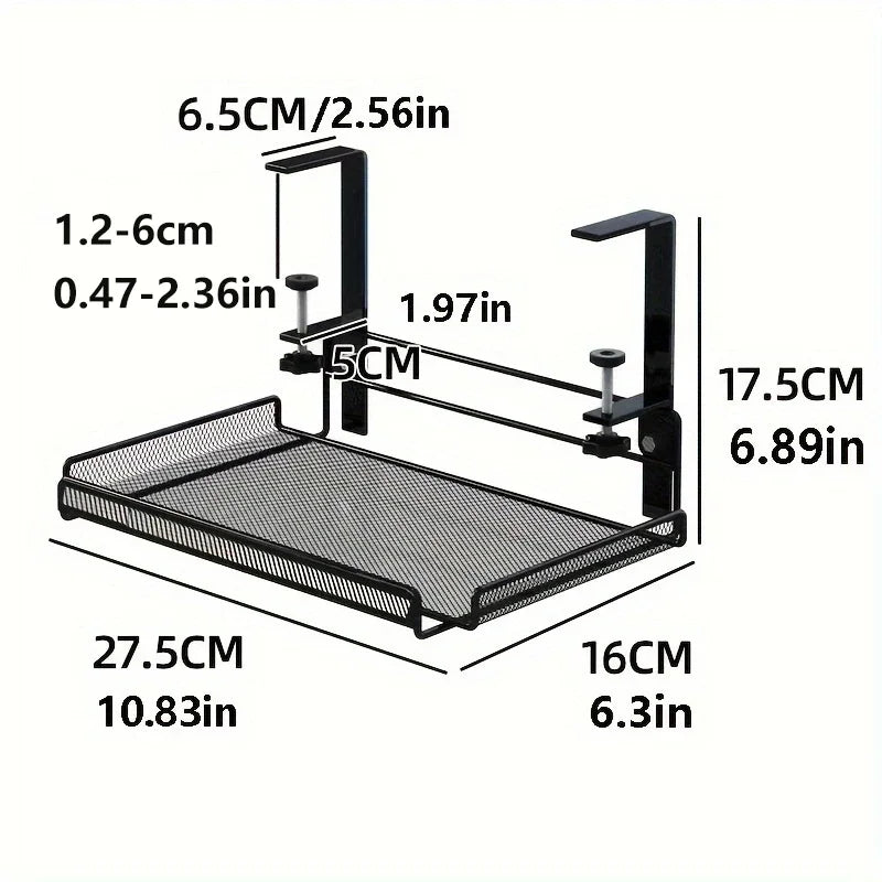 Steel Under Desk Cable Management Tray: No-Drill Organizers for Efficient Wire Management