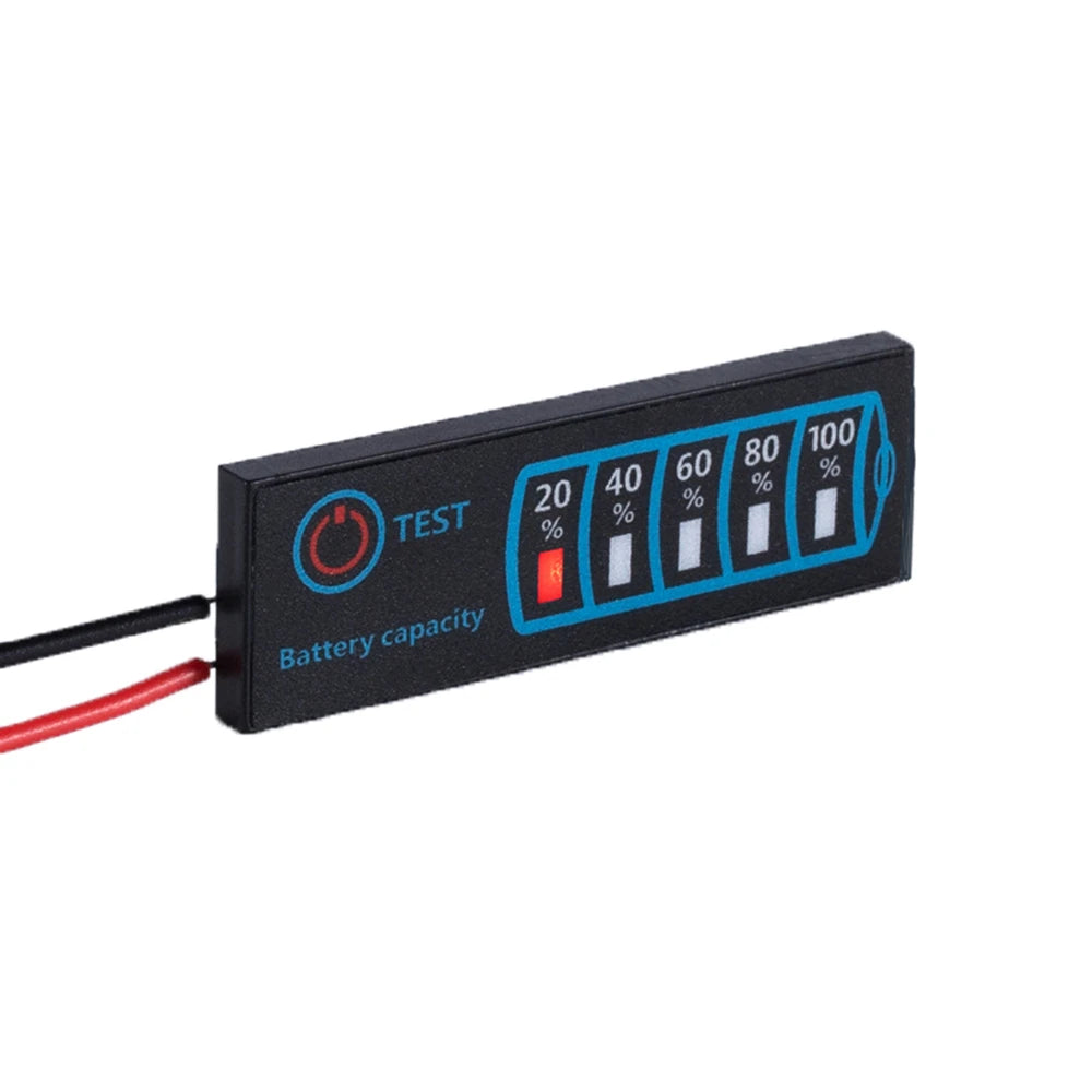 1S-8S 18650 Li-ion and Lipo Battery Level Indicator Tester - LCD Display Voltage Meter for 5-30V Lead Acid Capacity and Lithium Batteries