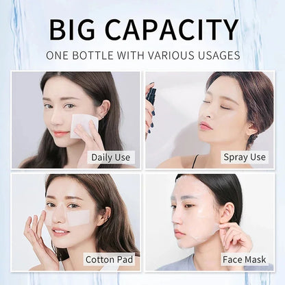 500ml Hyaluronic Acid Facial Toner - Large Capacity Essence with Niacinamide to Improve Dull Skin and Moisturize Dry Skin