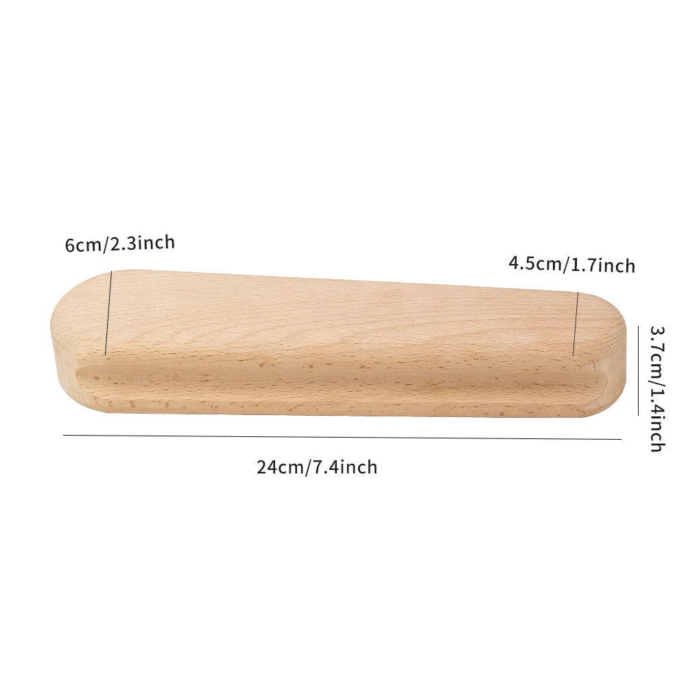 Multi-Purpose Beech Wooden Tailors Clapper: Professional Double-Sided Pressing Pad for Quilting, Sewing, Ironing - Fabric Accessories