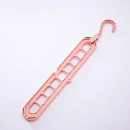 Multifunction Plastic Clothes Hanger Rack - Multi-Port Circle Design for Scarf and Clothes Drying, Storage Rack