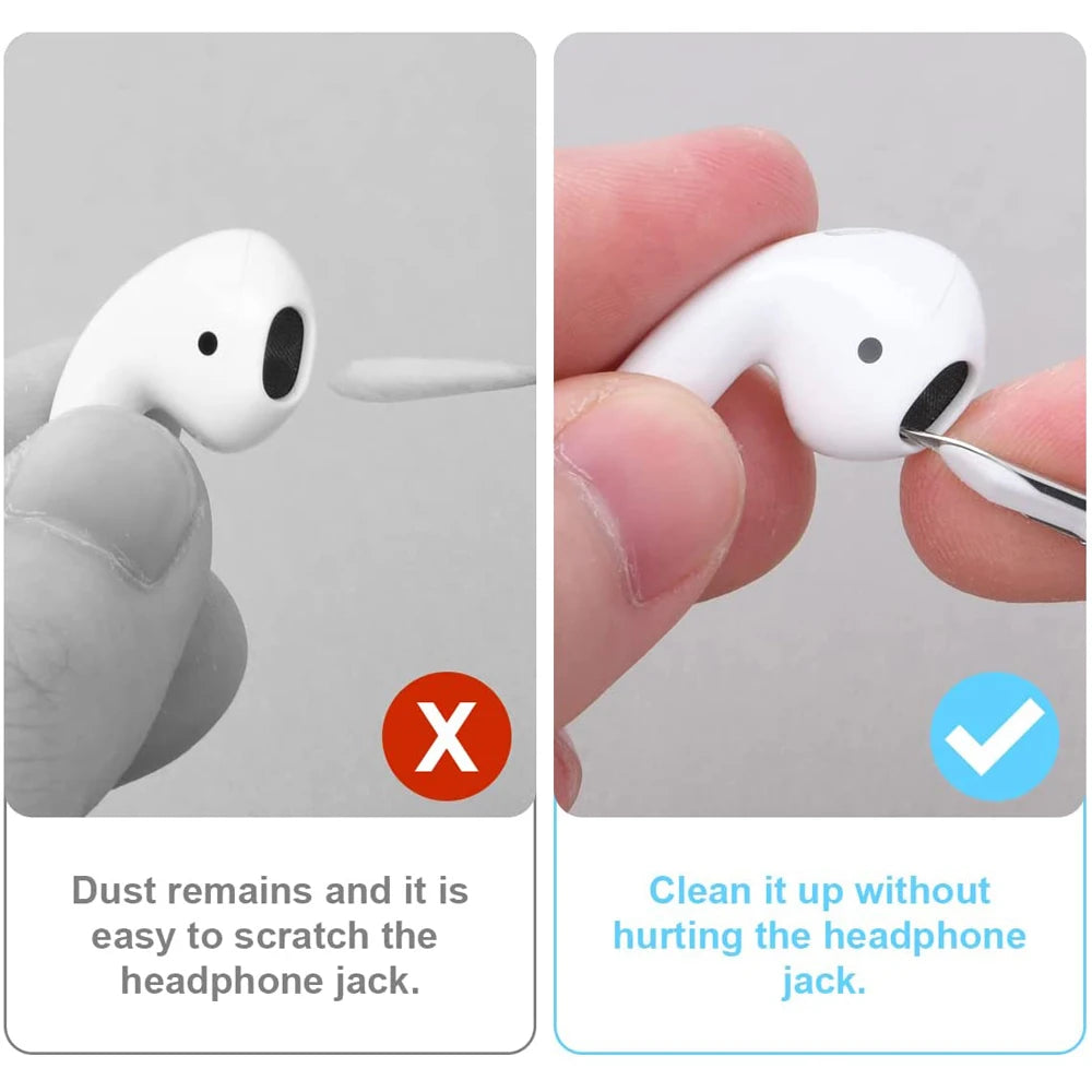 Bluetooth Earphone Cleaning Kit: For Airpods Pro 1/2/3 & Earbuds - Cleaning Pen, Brush Tools - Samsung, Xiaomi, Huawei Compatible