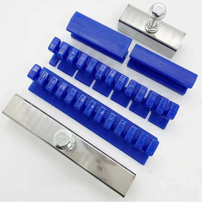 Auto Body Car Dent Repair Tools Kit: Paintless Bump Removal Set with Blue Tabs for Traceless Hail Pit Remover