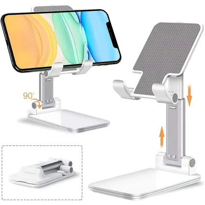 Adjustable Desktop Phone Holder Stand: Universal Desk Tablet Holder for iPhone, iPad, Xiaomi - Convenient Table Cell Phone Stand