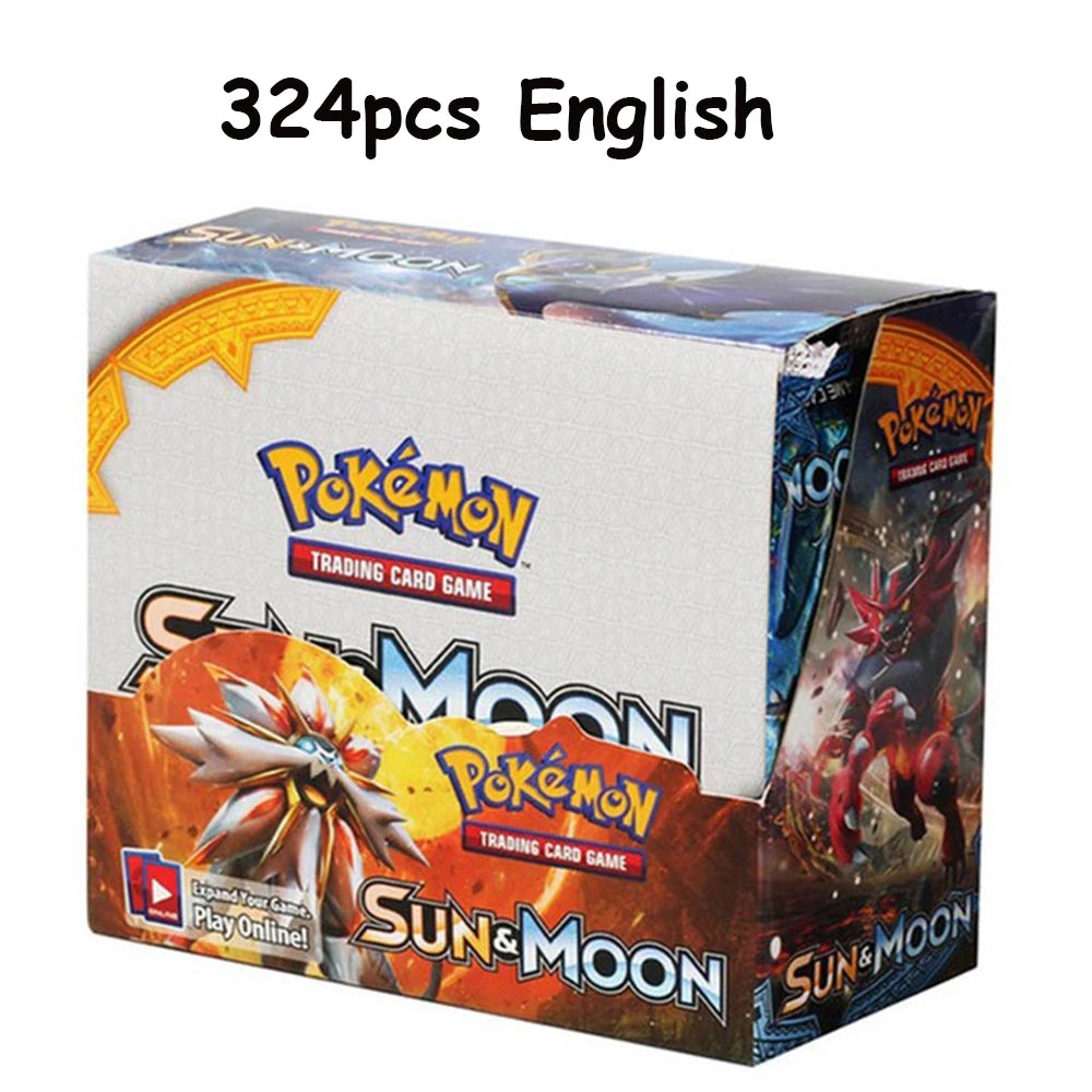 Newest 324Pcs Pokemon Cards - Sun and Moon XY Evolutions Booster Box, Collectible Trading Card Game for Children