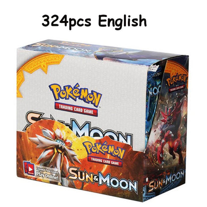 Newest 324Pcs Pokemon Cards - Sun and Moon XY Evolutions Booster Box, Collectible Trading Card Game for Children