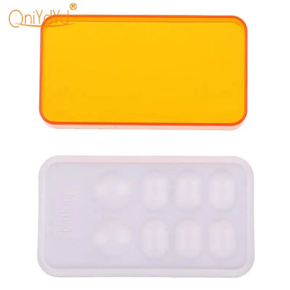 Dental Resin Mixing Plate with Cover - 1 Pc - 8 Slot Palette - Watering Moisturizing