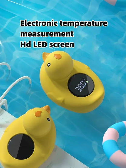 Little Yellow Duck Baby Bathtub Shower Water Thermometer | Safe Temperature Sensor | Floating Waterproof Baby Thermometer