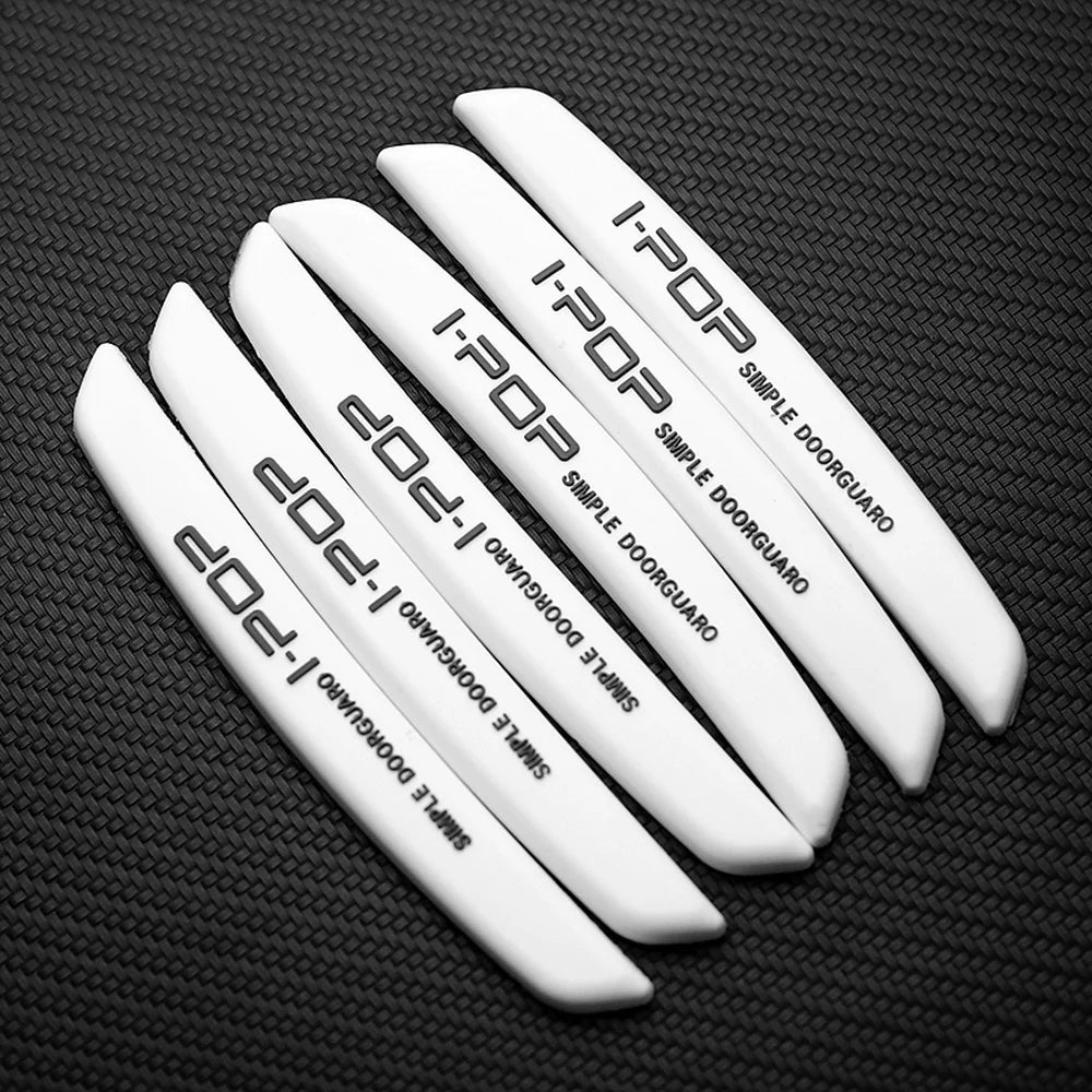 6Pcs Auto Car Door Edge Protection Guards: Buffer Trim Molding Strip for Scratch Protection - Crash Bar for Audi BMW