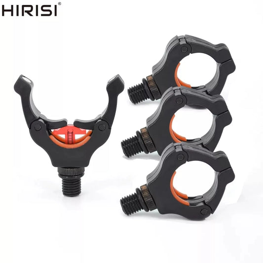 Hirisi 4pcs Carp Fishing Rod Rest Head Gripper with Magic Magnet Clips - Rod Pod Holder for Secure Fishing Rod Storage