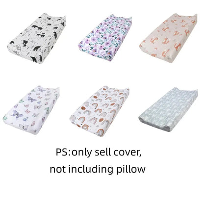 Soft Reusable Changing Pad Cover: Breathable Minky Material with Printing Design - Baby Diaper Pad Sheets Cover