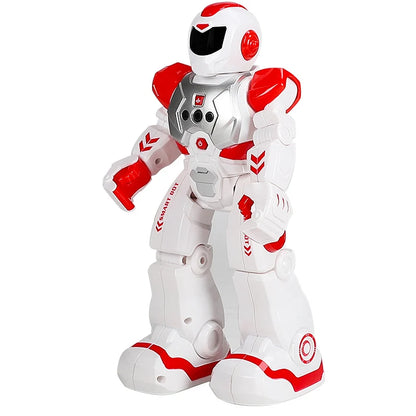 Mechanical Combat Police Robot – Early Education Intelligent Electric Toy with Singing, Infrared Sensor, and Remote Control for Children