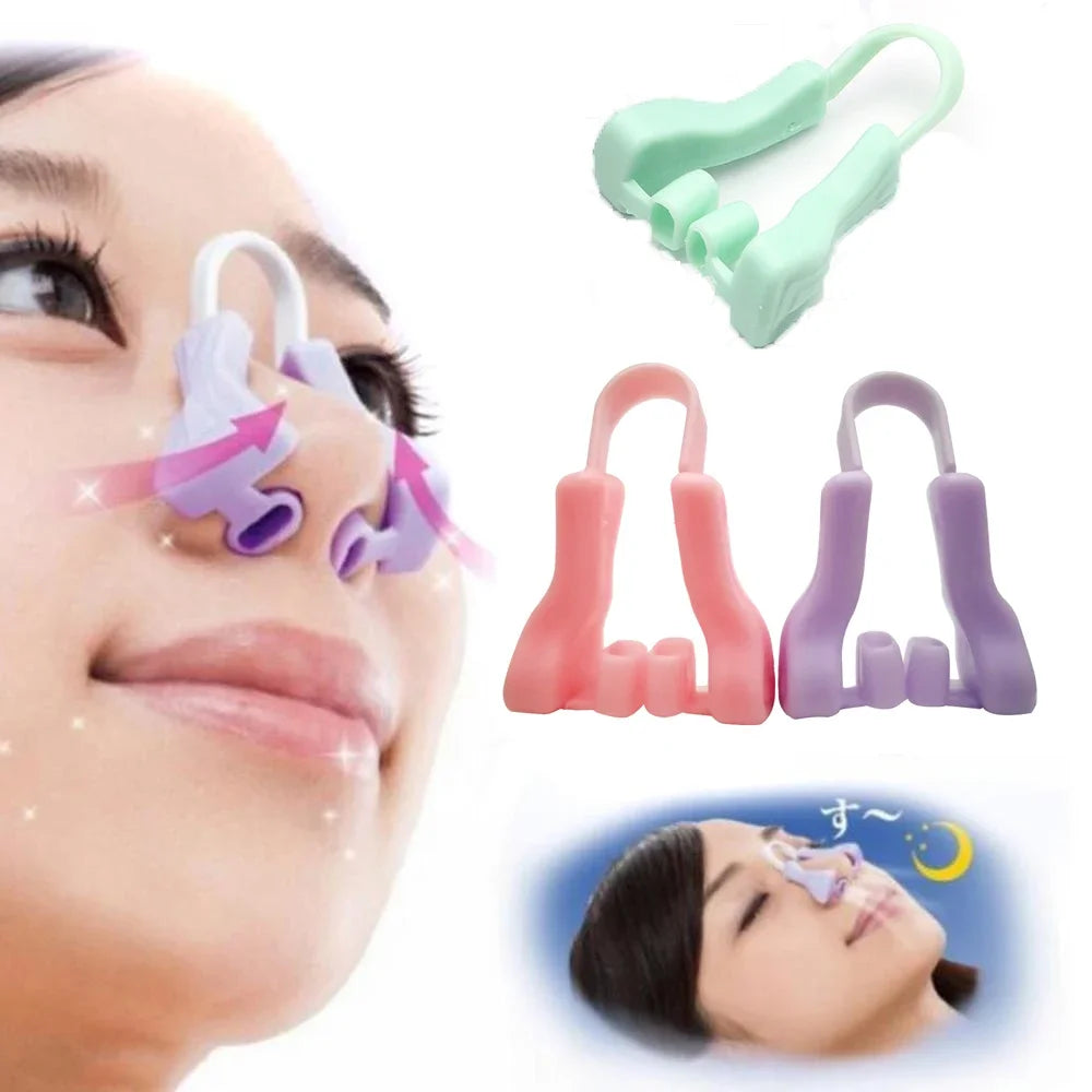 Silicone Nose Shaper Clip | Nose Lifting & Slimming Bridge | 3 Colors | Beauty Tools for Nose Straightening