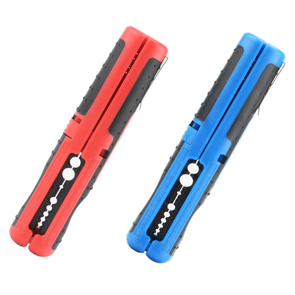 Multifunctional Cable Wire Stripper Cutter Pliers - Portable Anti-Skid Handle Hardware Tool with Strip Pen Clip