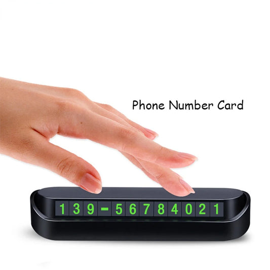 Car Phone Number Card – Temporary Parking Plate, 13x2.5cm Automobile Accessory for Phone Numbers