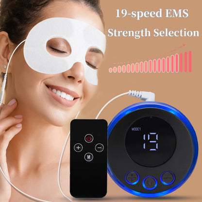 Electric EMS Eye Massager - Facial Muscle Stimulator with Anti-Wrinkle Lifting, Skin Care for Dark Circles and Fatigue Relief