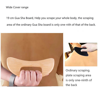 Wooden Gua Sha Tool | Slimming Massage Board for Body Therapy | Scraping & Scraper for Guasha Massage