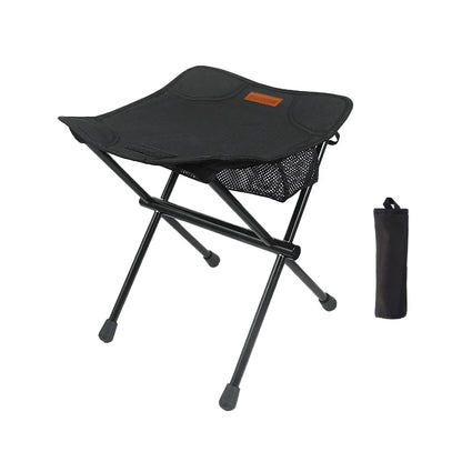 PACOONE Camping Portable Folding Stool: Ultralight Aluminium Alloy Storage Chair - Mini Fishing Chair, Picnic Lightweight Furniture