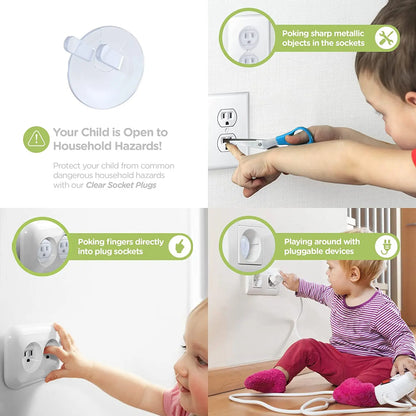 20pcs Outlet Covers | American Standard Baby Proofing Safety Plugs | Child Secure Electric Plug Protectors for Toddler Protection