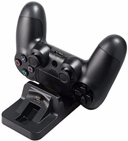 USB Dual Charger Dock for PS4 Controller - Gaming Charging Stand for Sony PlayStation 4 Wireless Gamepad