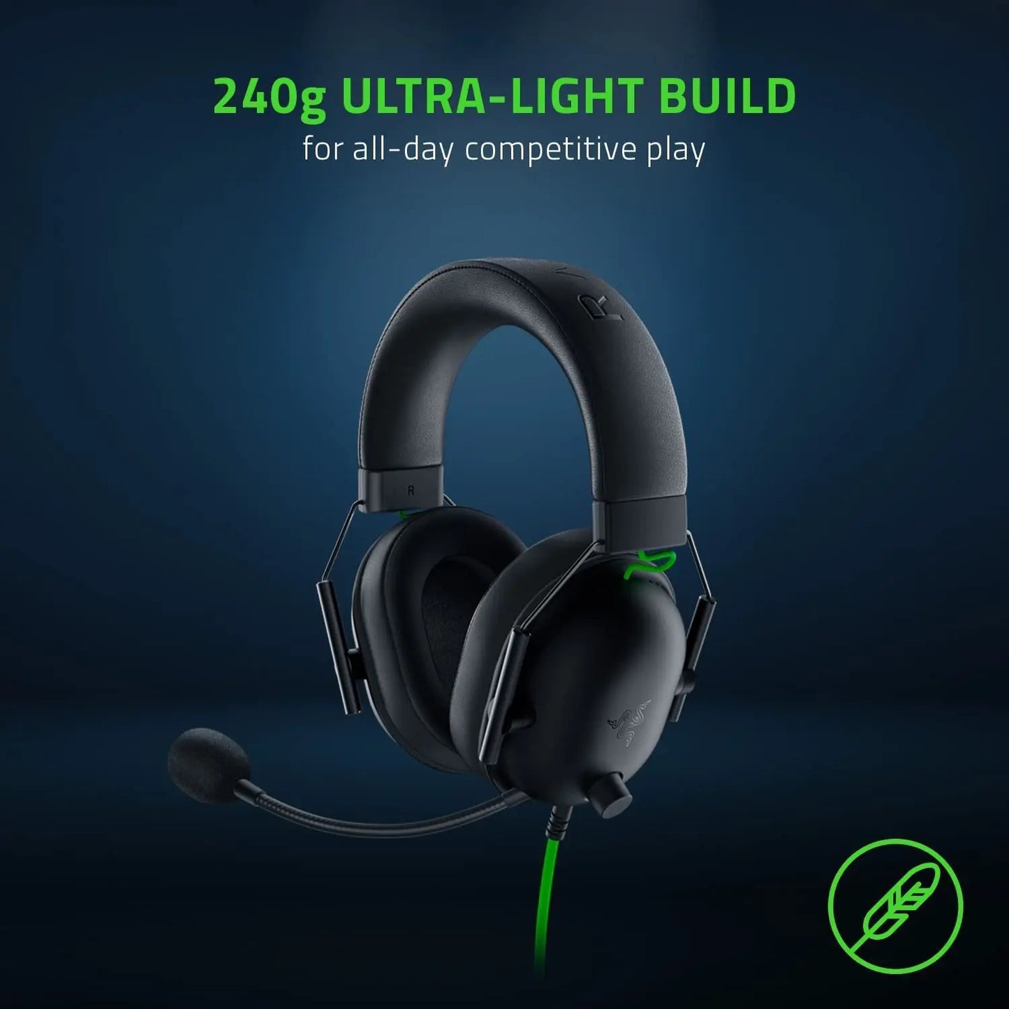 Razer BlackShark V2 X Wired Esports Headset: 7.1 Surround Sound, Advanced Noise Cancellation and Hyperclear Cardioid Mic