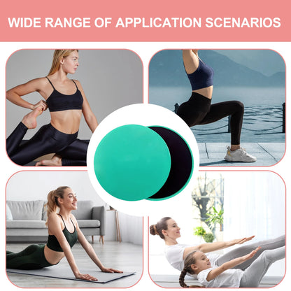 Fitness Core Slider Discs - Pilates Gliding Discs for Full-Body Workout, Abdominal Training, Yoga and Sports Equipment