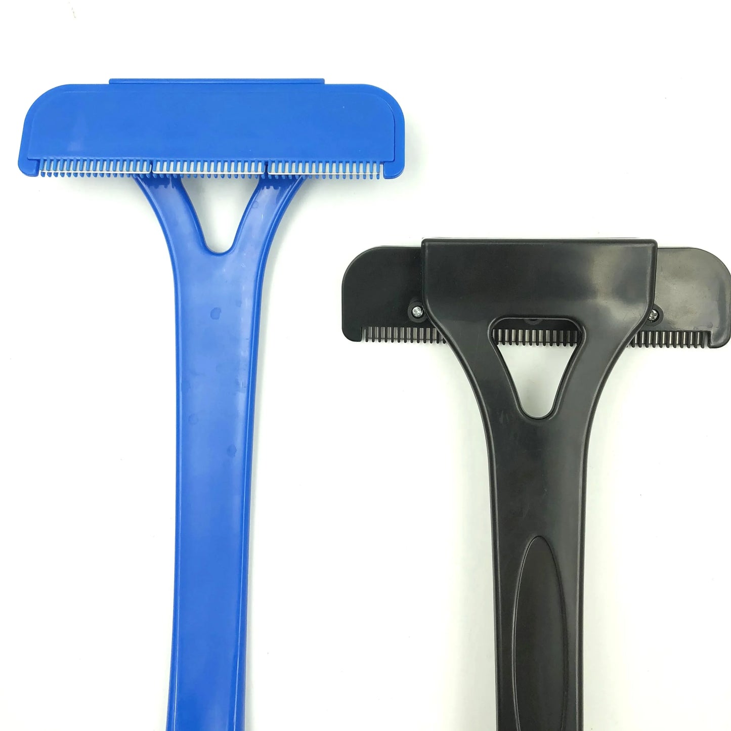 Foldable Two-Head Blade Men's Back Shaver: Long Handle Body Hair Removal Trimmer for Legs and Body