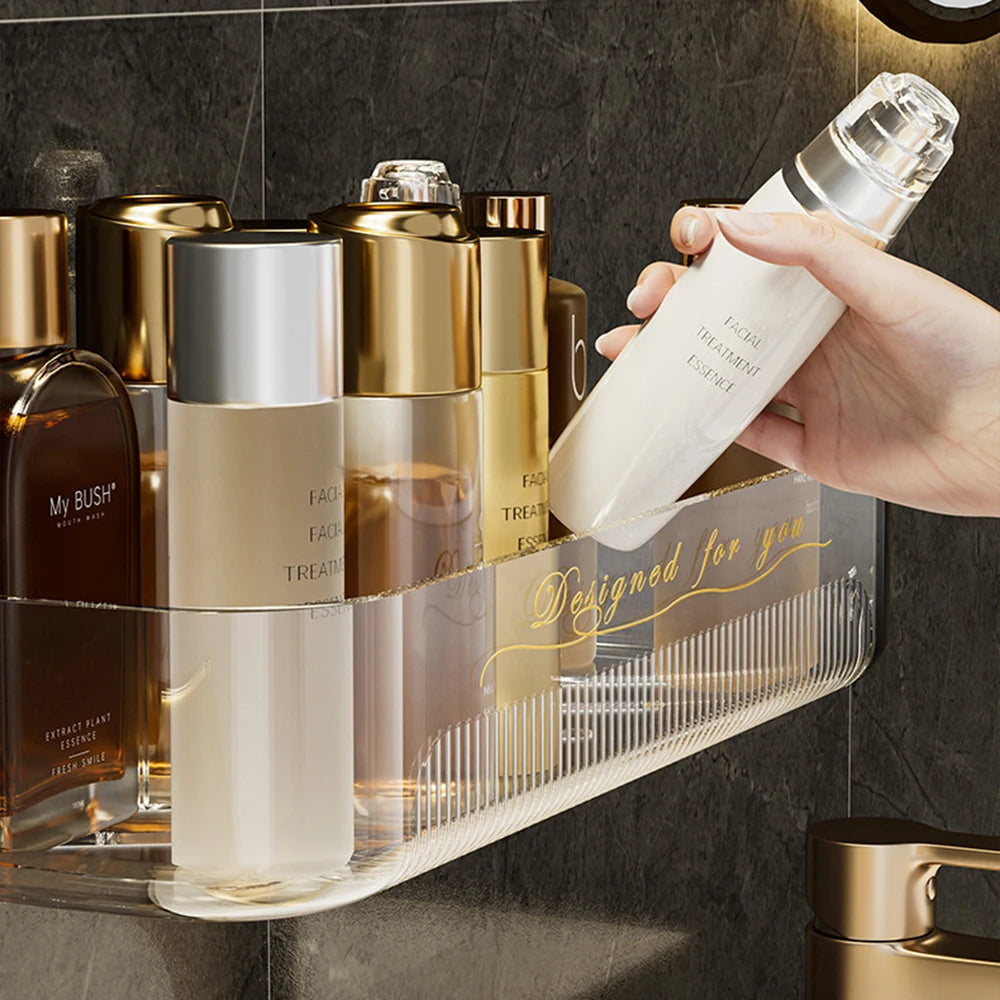 Light Luxury Acrylic Storage Rack - Toilet Washstand and Cosmetic Storage Box for Bathroom Organization