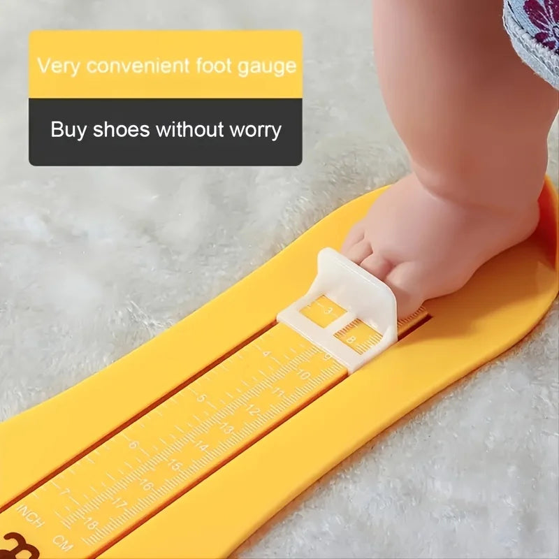 Accurate Foot Sizing for Kids: Foot Measurement Device - Gauge Shoe Sizer for Infants and Toddlers - Easy Measure for Correct Shoe Size, Essential Shoe Measuring Ruler