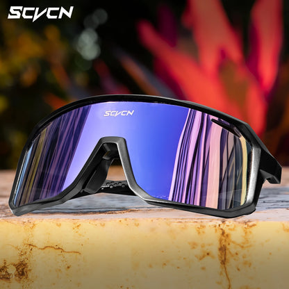 SCVCN Outdoor Cycling Glasses – UV400 Bike Sunglasses for Men and Women – Sports MTB Goggles for Riding and Hiking