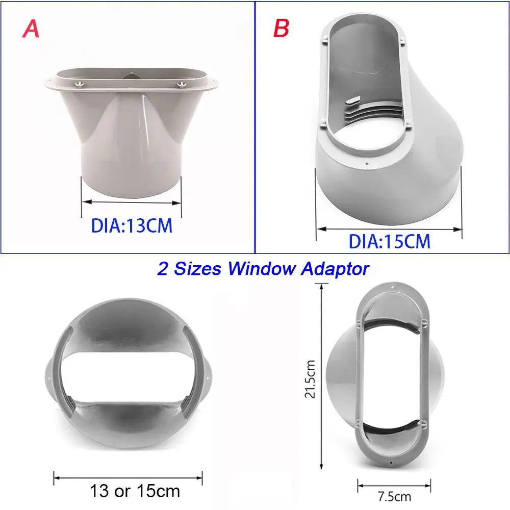 Adjustable Air Conditioner Window Kit - Slide Plate Wind Shield (2/3PCS) or Window Adaptor Connector (1PCS) - Portable Accessories