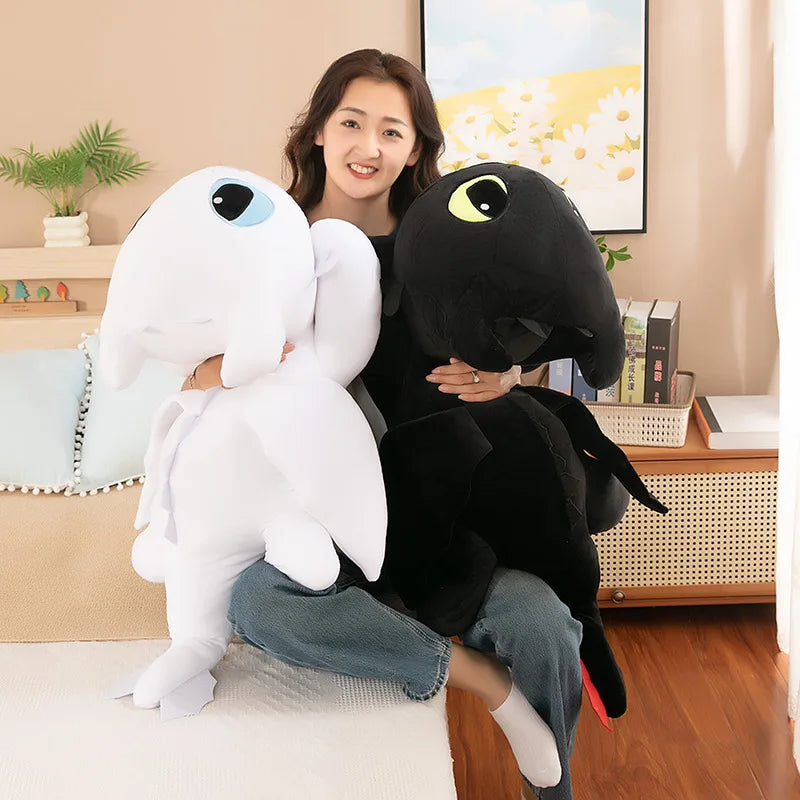 MINISO Little Flying Dragon Plush Toy - Toothless Doll Pillow, Party Model, Ideal Birthday Gift for Girls