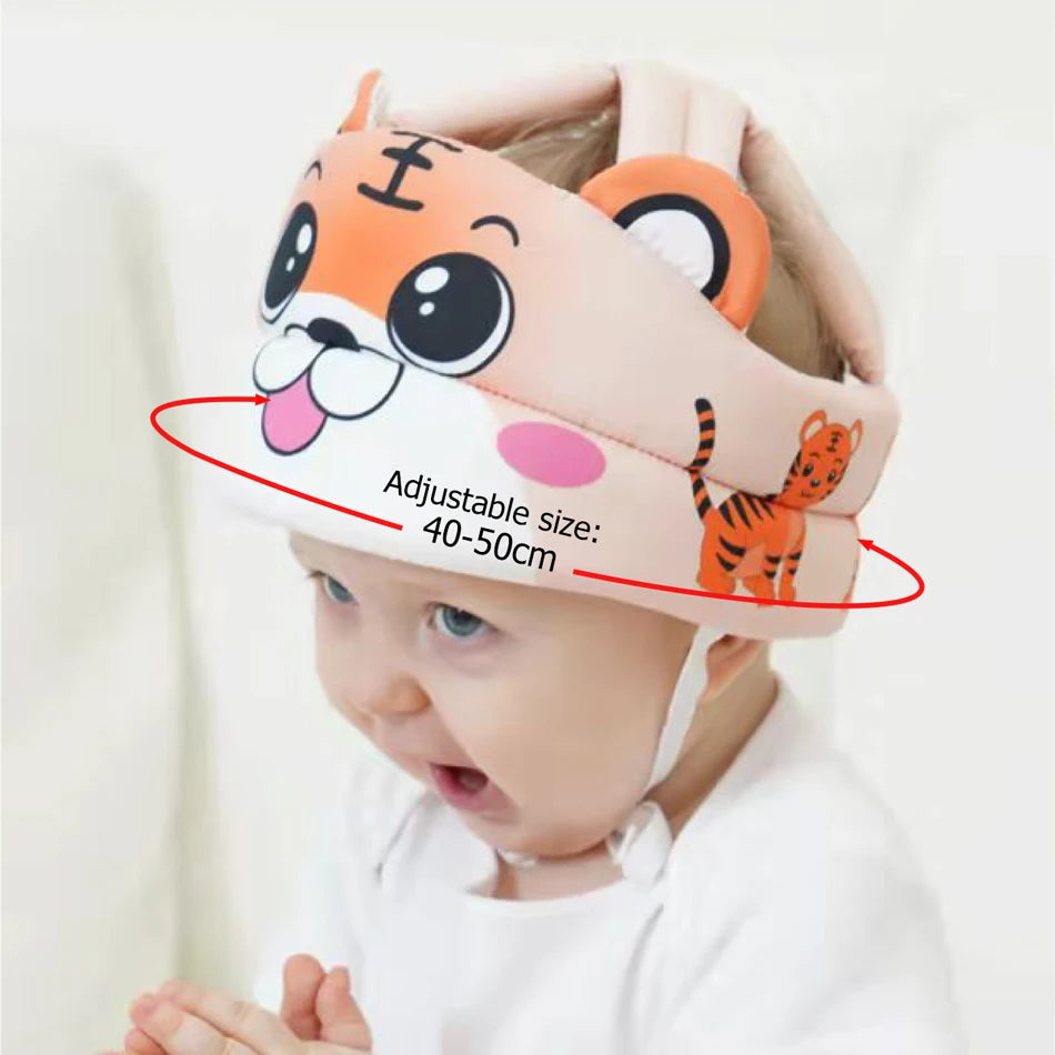 Baby Safety Helmet: Toddler Anti-Fall Head Protection Hat with Adjustable Crash Pad - Learn-to-Walk Protective Headgear