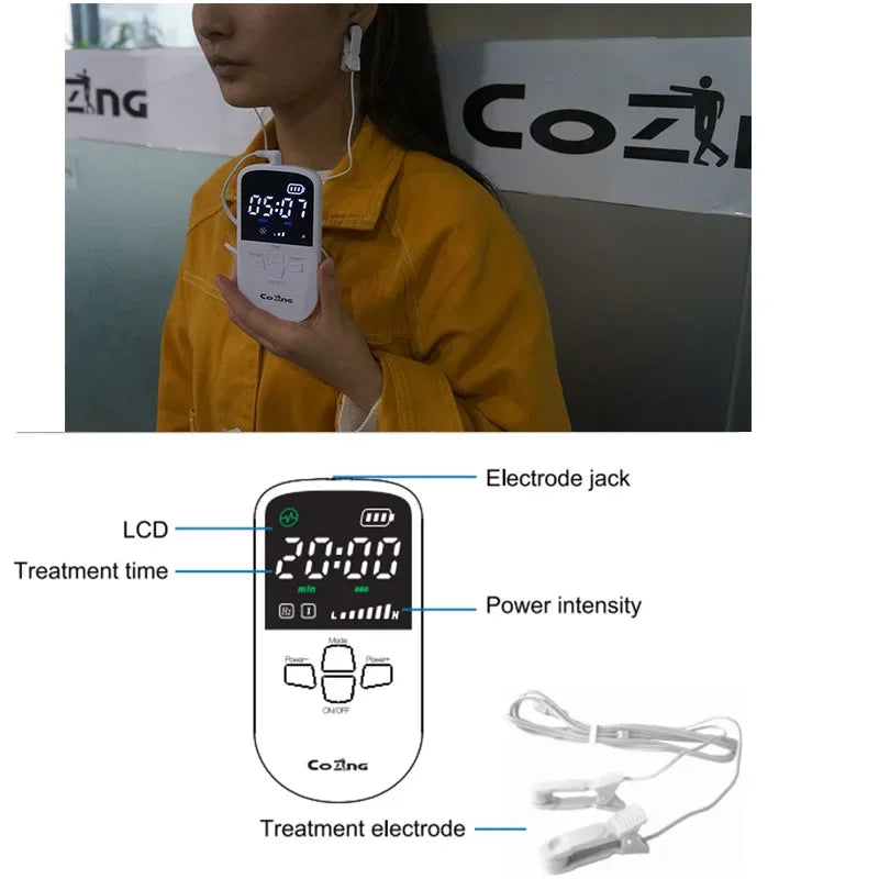 Brain Electronic Therapy Device for Insomnia Relief - Massage Stimulation Electrode for Sleep Improvement